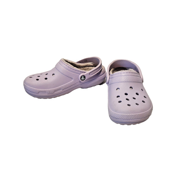 Crocs Classic Clogs Lined Light Purple Woman Size 8 Men 6 - Picture 1 of 7